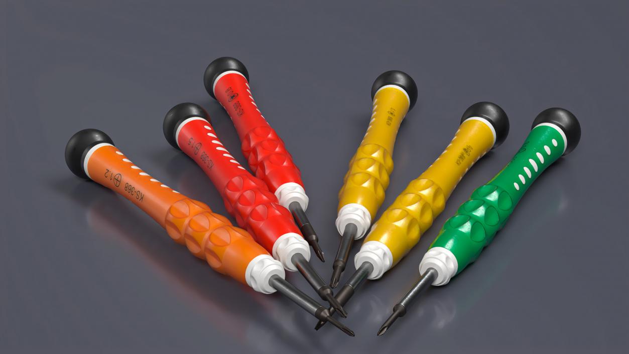 3D Cellphone Repair Screwdrivers Set model