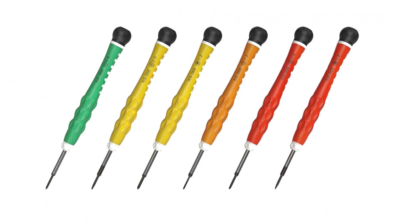 3D Cellphone Repair Screwdrivers Set model