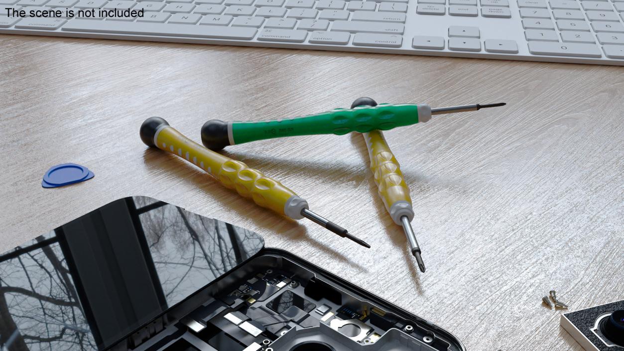 3D Cellphone Repair Screwdrivers Set model