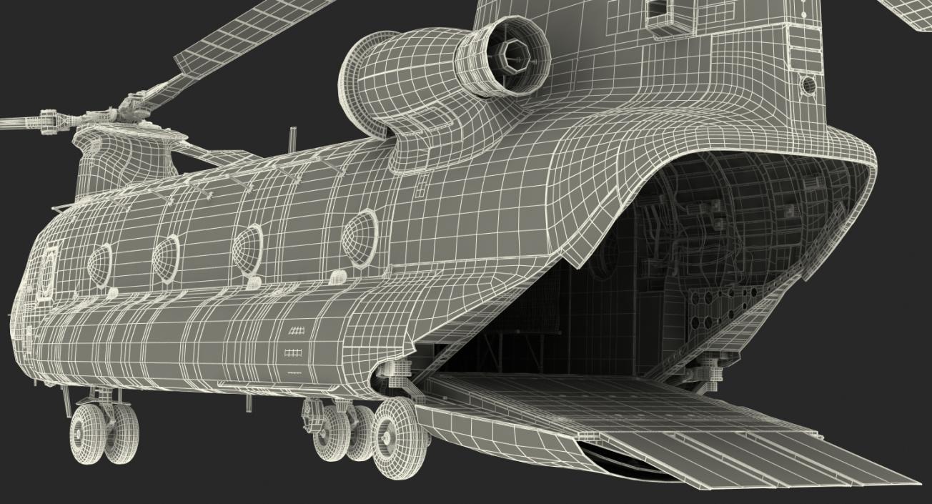 Transport Helicopter CH-47 Chinook 3D model