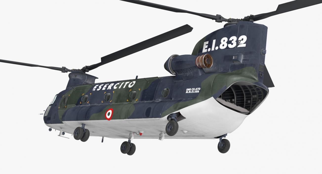 Transport Helicopter CH-47 Chinook 3D model