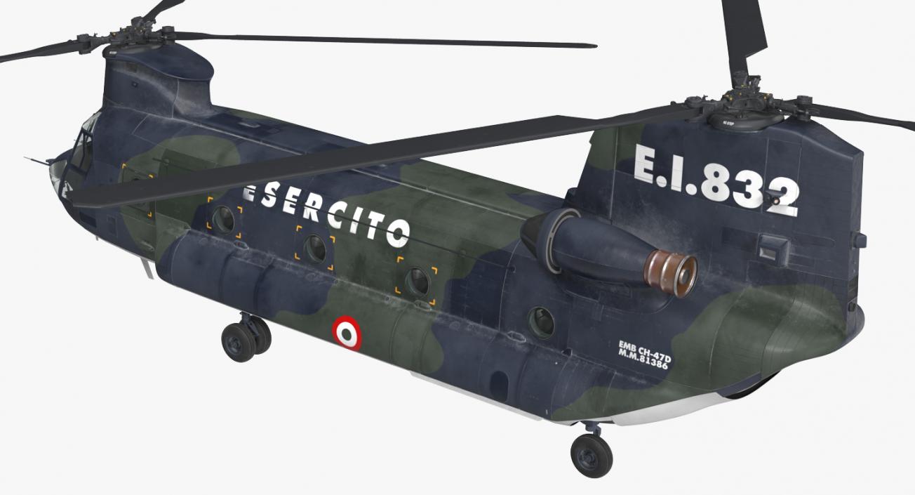 Transport Helicopter CH-47 Chinook 3D model