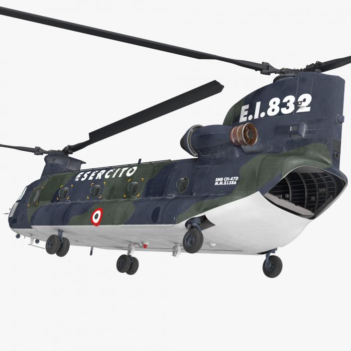 Transport Helicopter CH-47 Chinook 3D model