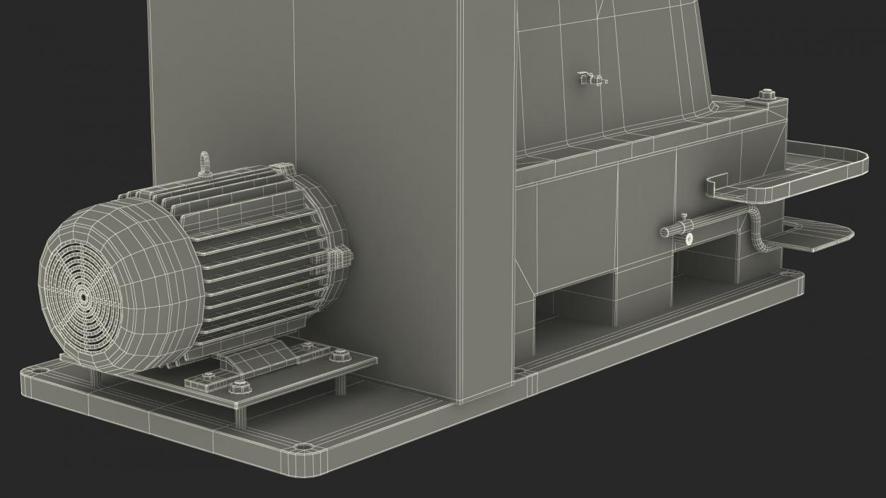 Modern Power Forging Hammer 3D