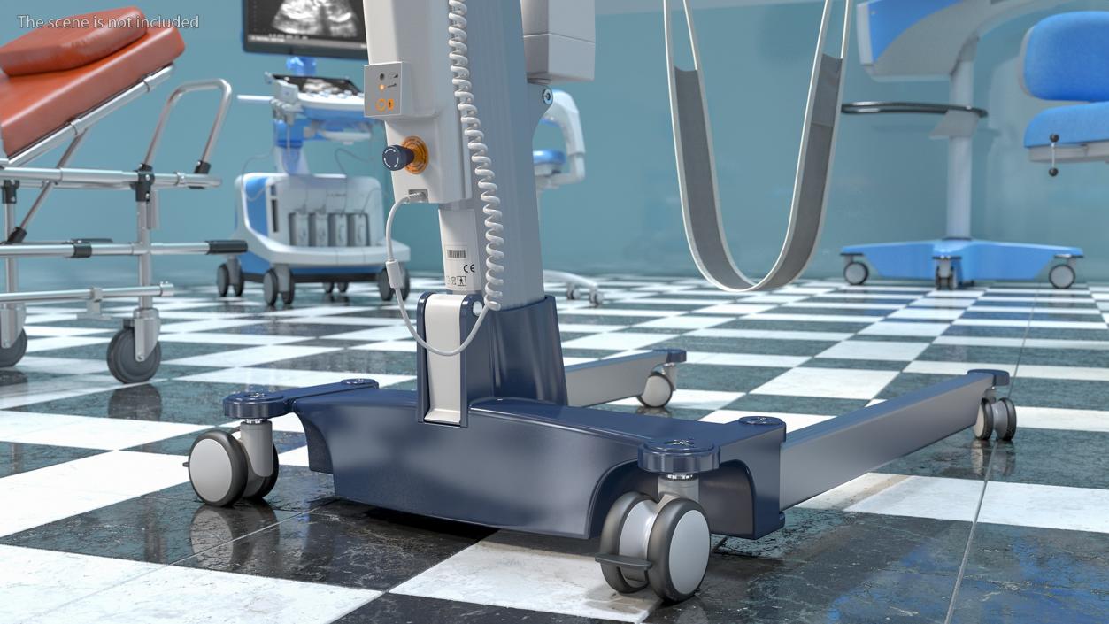 3D Patient Lift with Leg Holder model