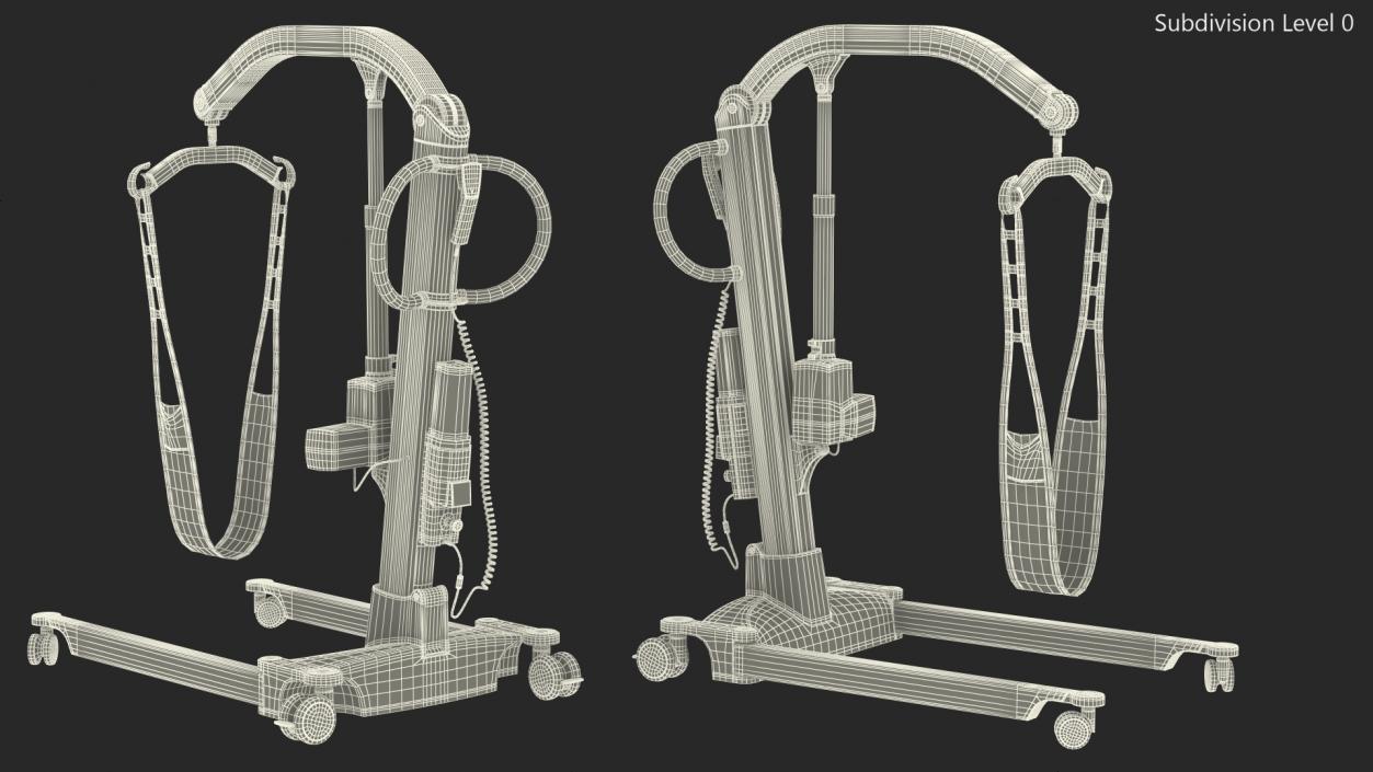 3D Patient Lift with Leg Holder model