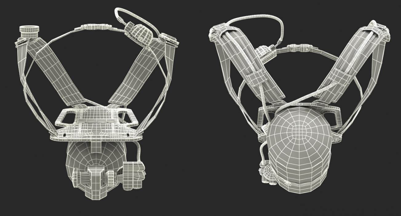 3D Firefighter Oxygen Equipment model