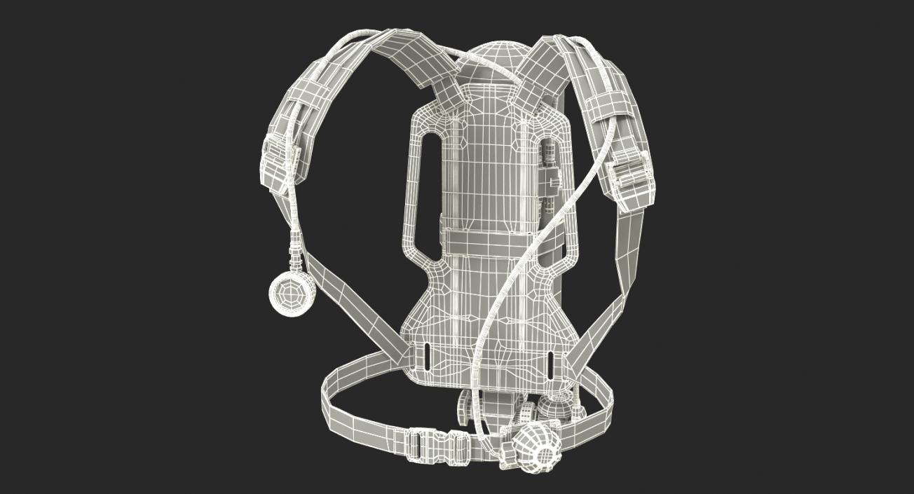 3D Firefighter Oxygen Equipment model