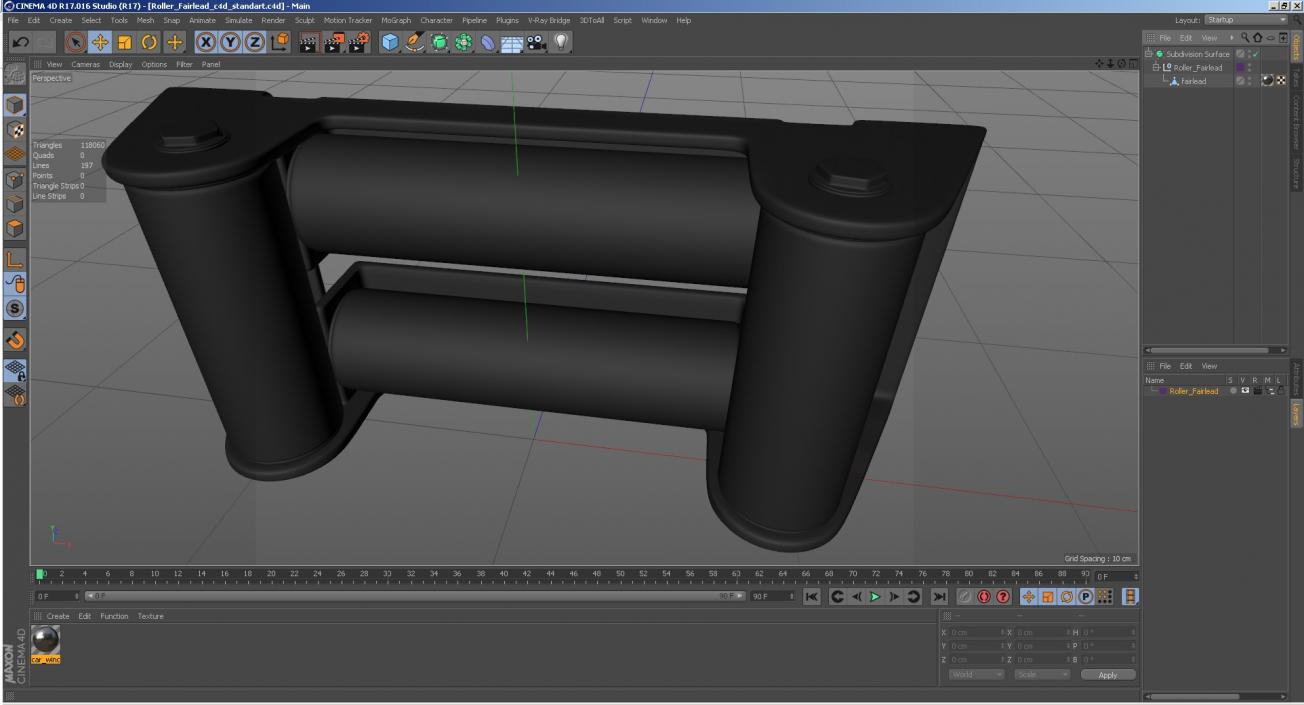 3D model Roller Fairlead