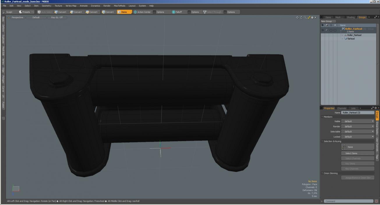 3D model Roller Fairlead