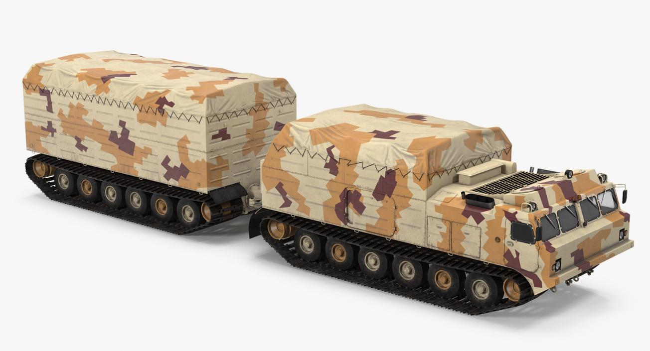 3D model Vityaz DT 30 ATV Desert Camo Rigged