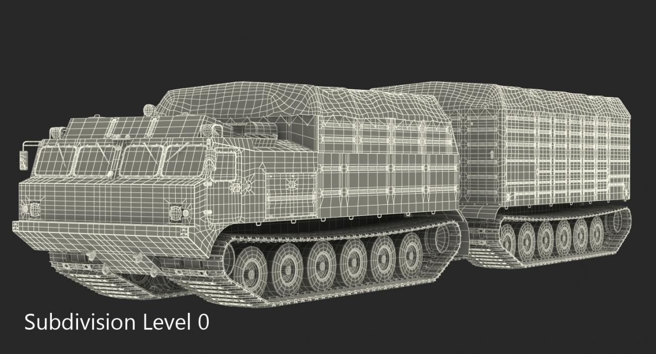 3D model Vityaz DT 30 ATV Desert Camo Rigged