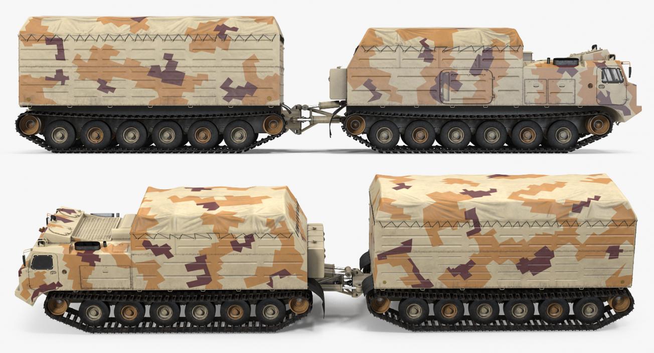 3D model Vityaz DT 30 ATV Desert Camo Rigged