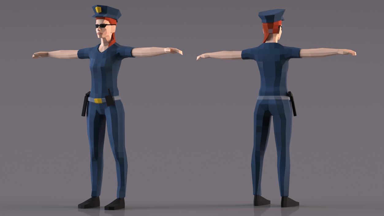 Rigged Low Poly Characters Collection 3D