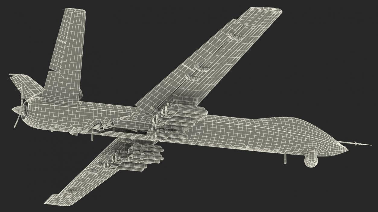 Hunter Killer Surveillance UAV Rigged 3D