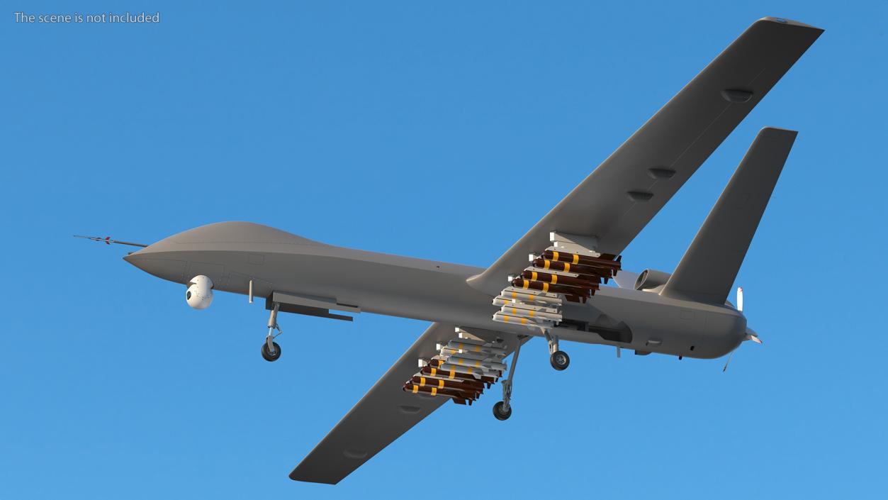 Hunter Killer Surveillance UAV Rigged 3D