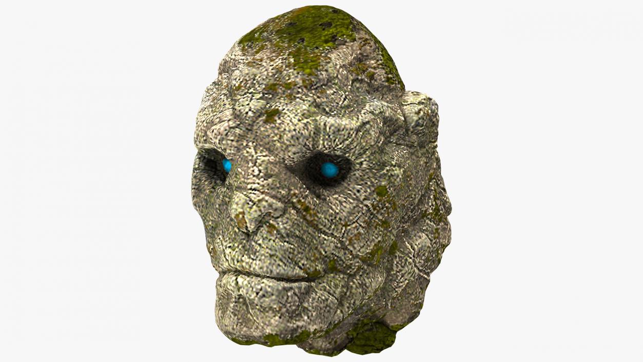 Head of Stone Golem 3D model