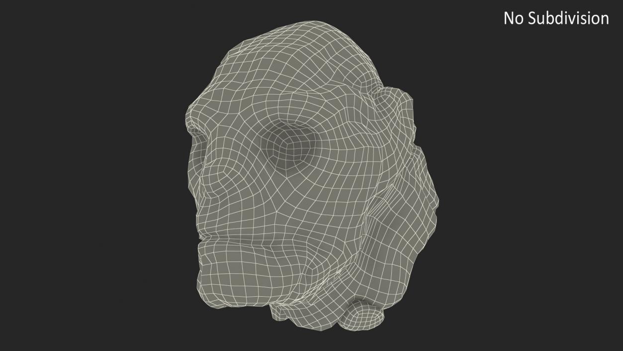 Head of Stone Golem 3D model