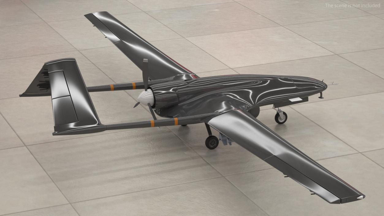 Unmanned Combat Aerial Vehicle Rigged 3D