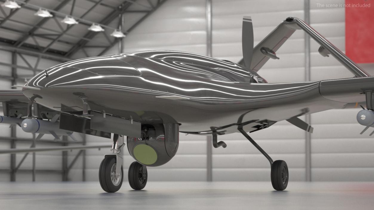 Unmanned Combat Aerial Vehicle Rigged 3D