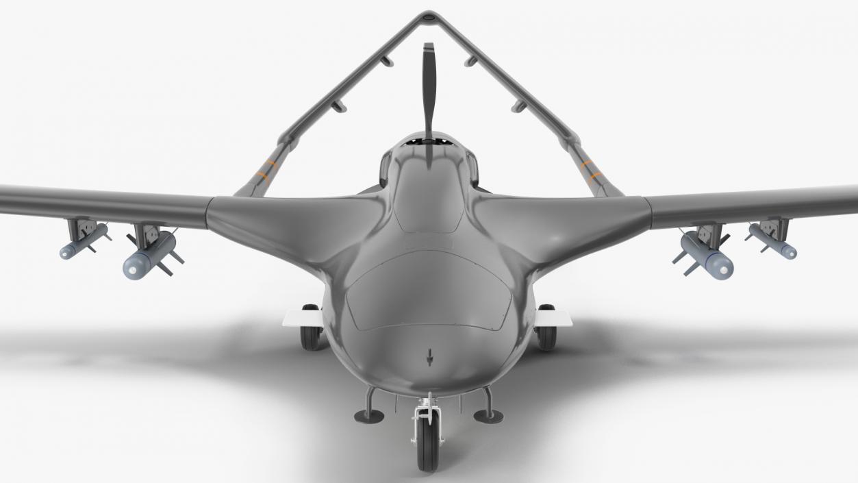 Unmanned Combat Aerial Vehicle Rigged 3D