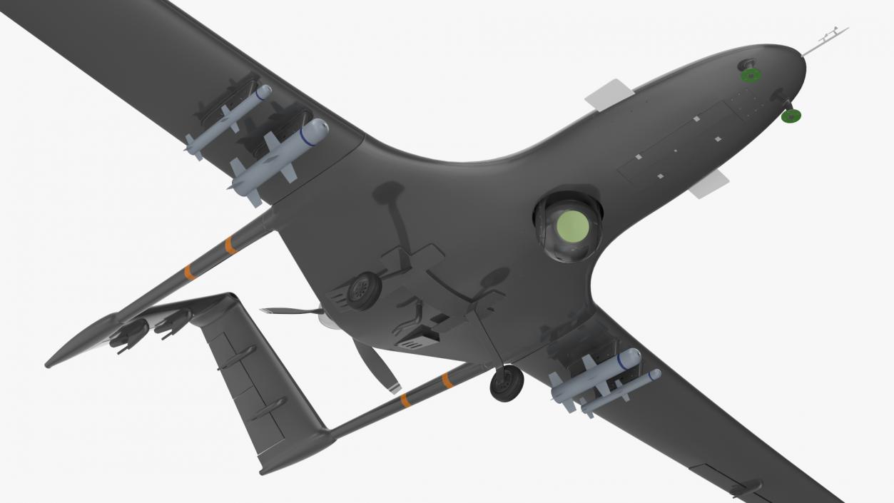 Unmanned Combat Aerial Vehicle Rigged 3D