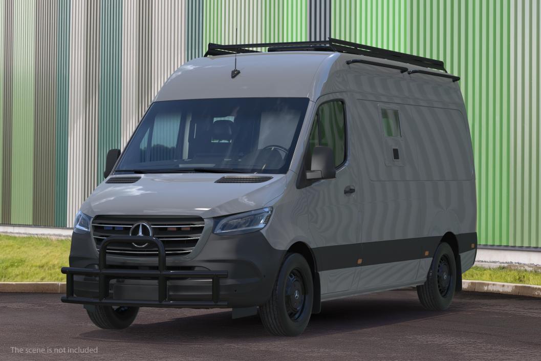 3D model Mercedes-Benz Sprinter Compact Van Simple Interior