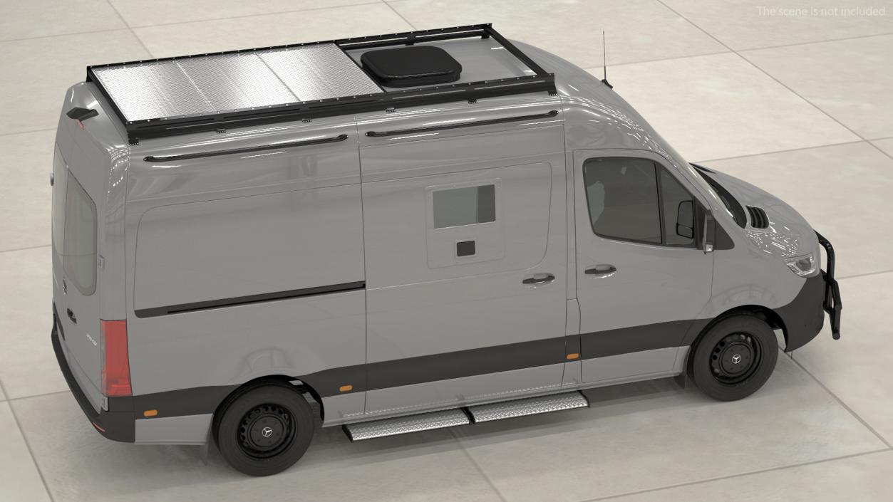 3D model Mercedes-Benz Sprinter Compact Van Simple Interior