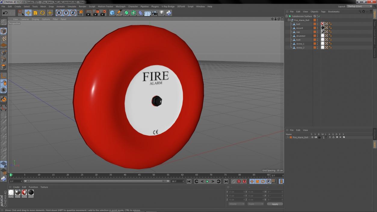 3D model Fire Alarm Bell