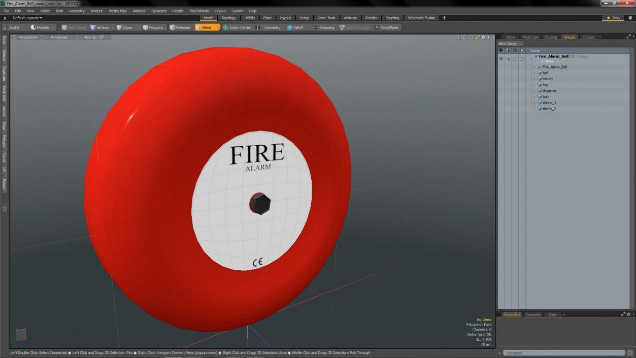 3D model Fire Alarm Bell