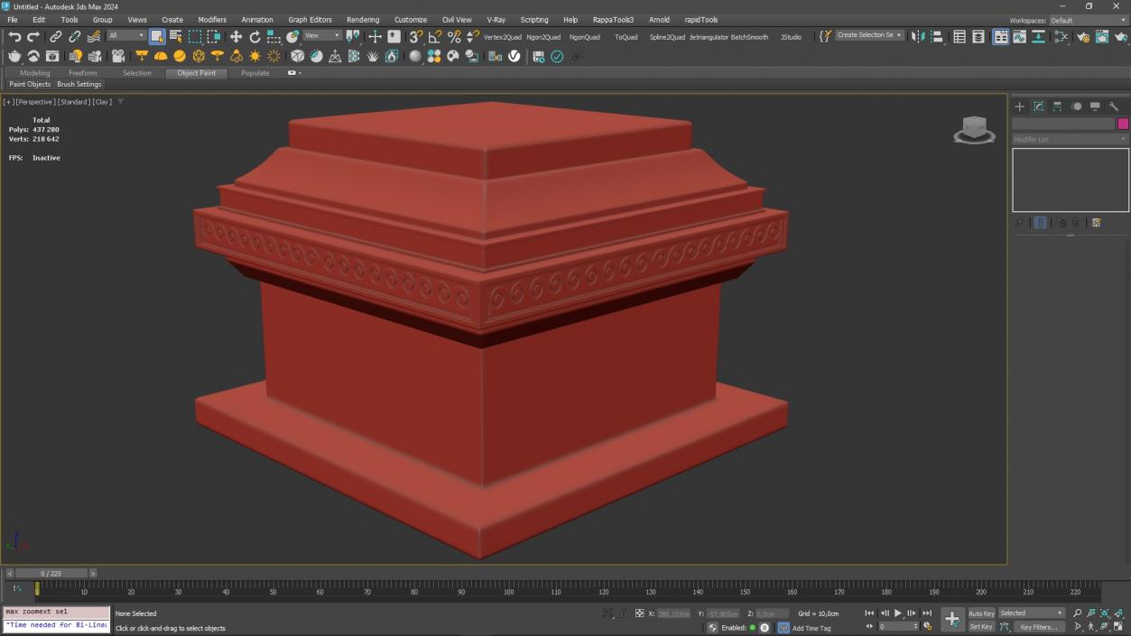 3D model Antique Stone Pedestal for 3D Print