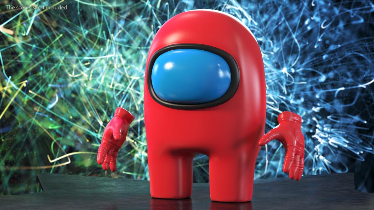 Among Us Character Red 3D