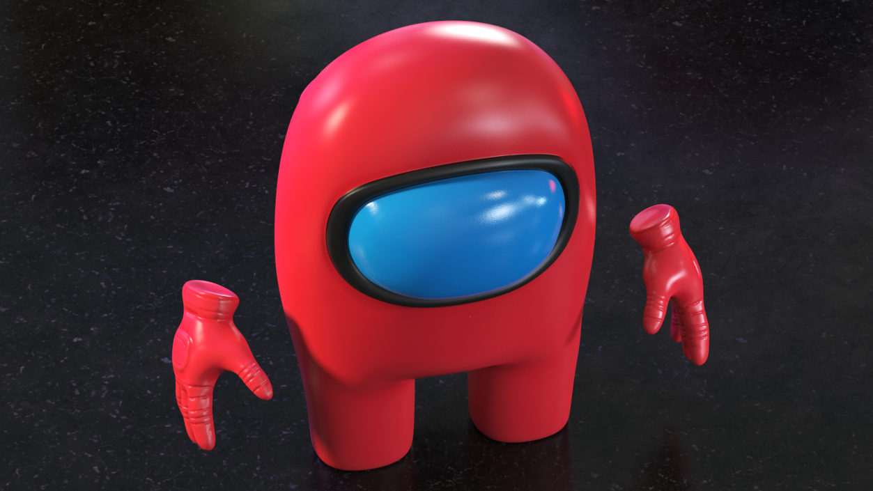 Among Us Character Red 3D