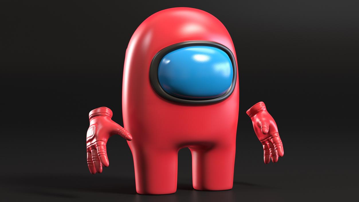 Among Us Character Red 3D