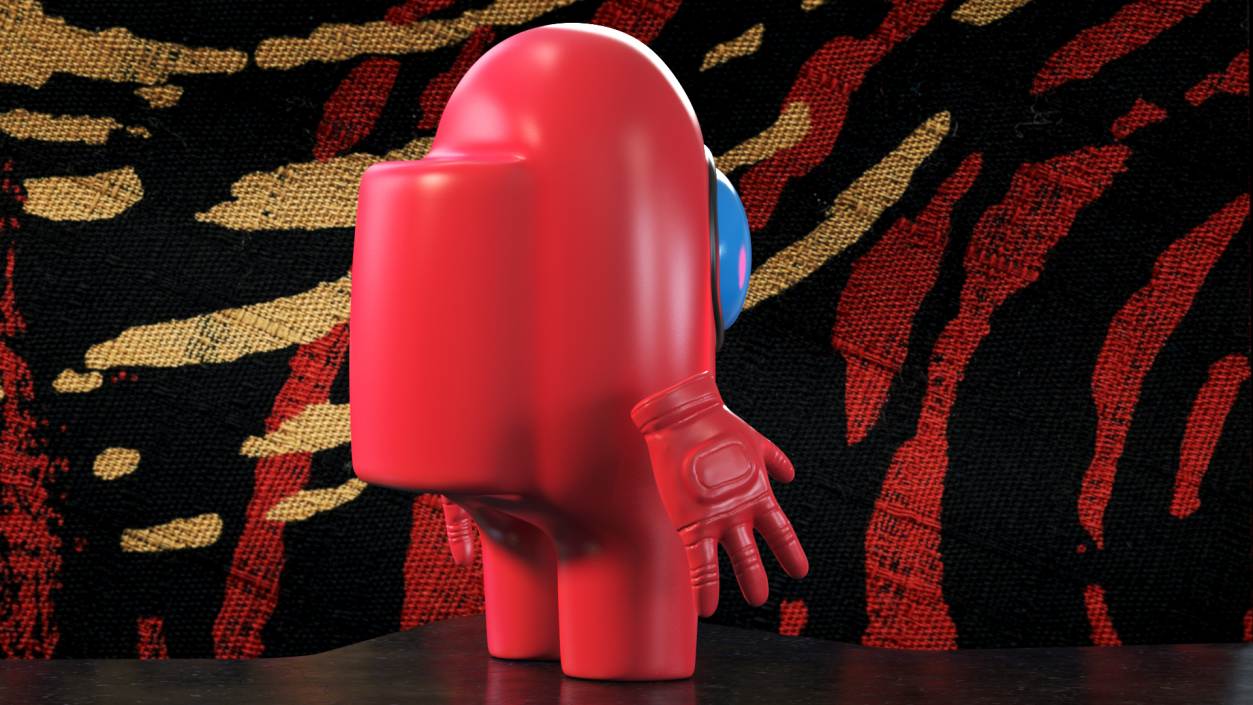 Among Us Character Red 3D