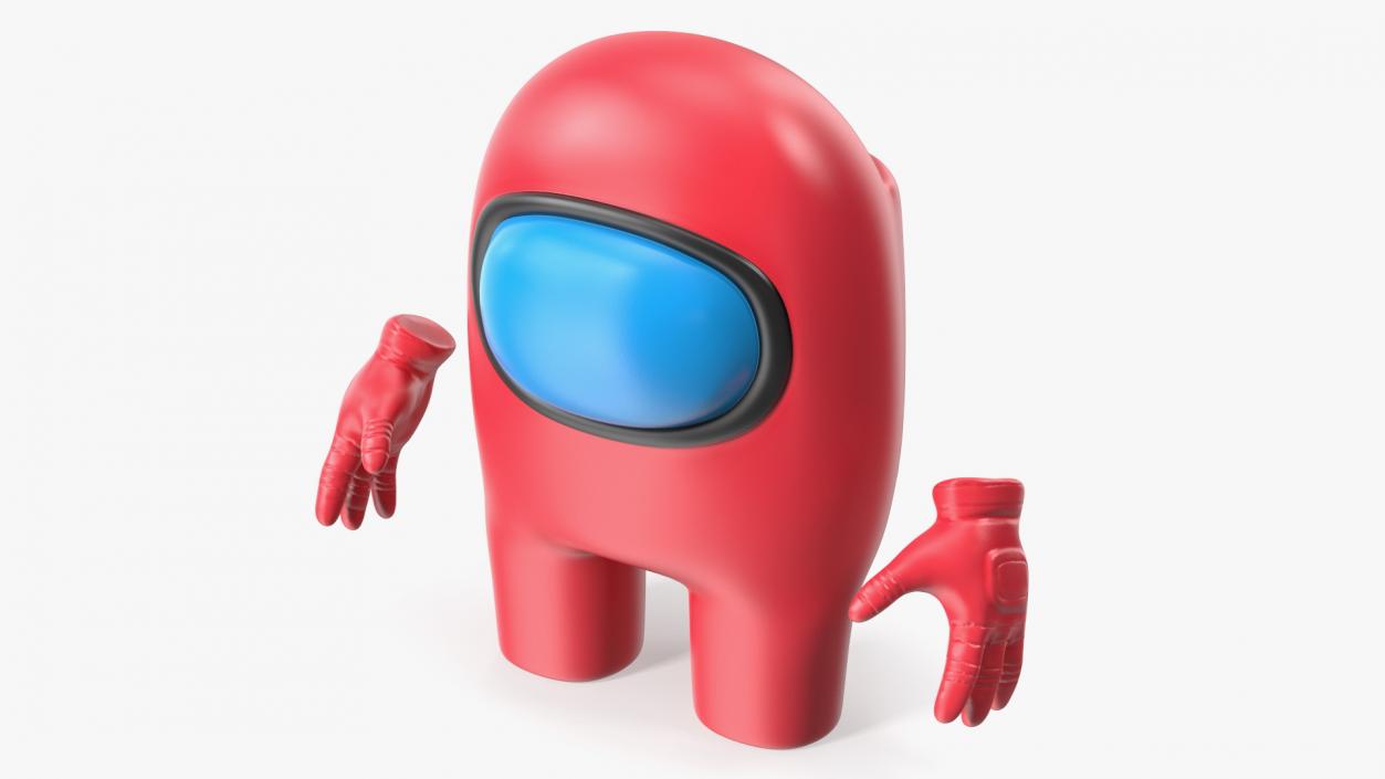 Among Us Character Red 3D