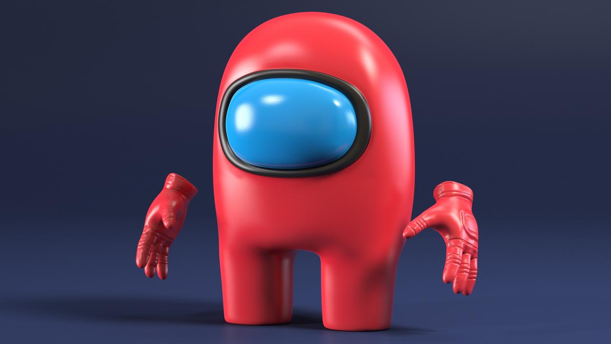 Among Us Character Red 3D