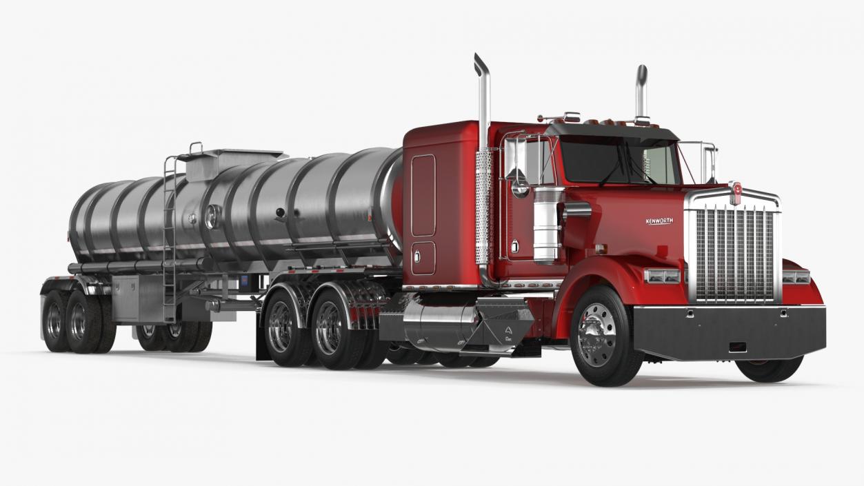 3D Kenworth W900 Tanker Truck