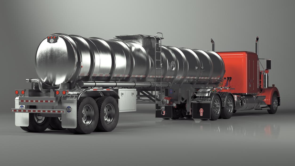 3D Kenworth W900 Tanker Truck