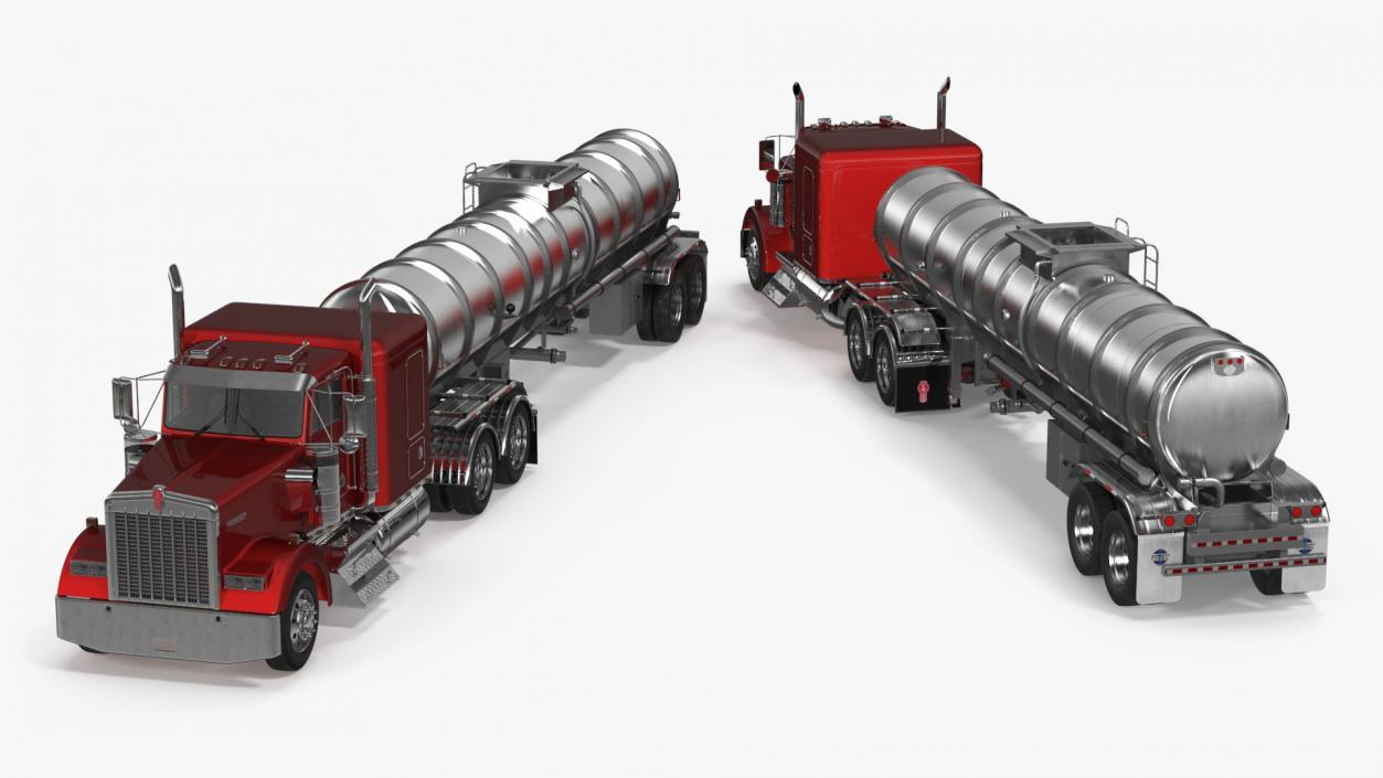 3D Kenworth W900 Tanker Truck