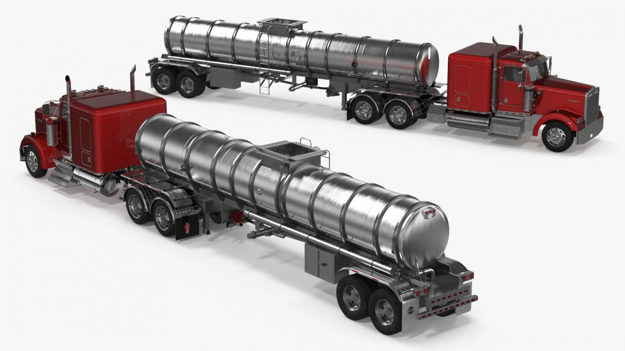 3D Kenworth W900 Tanker Truck