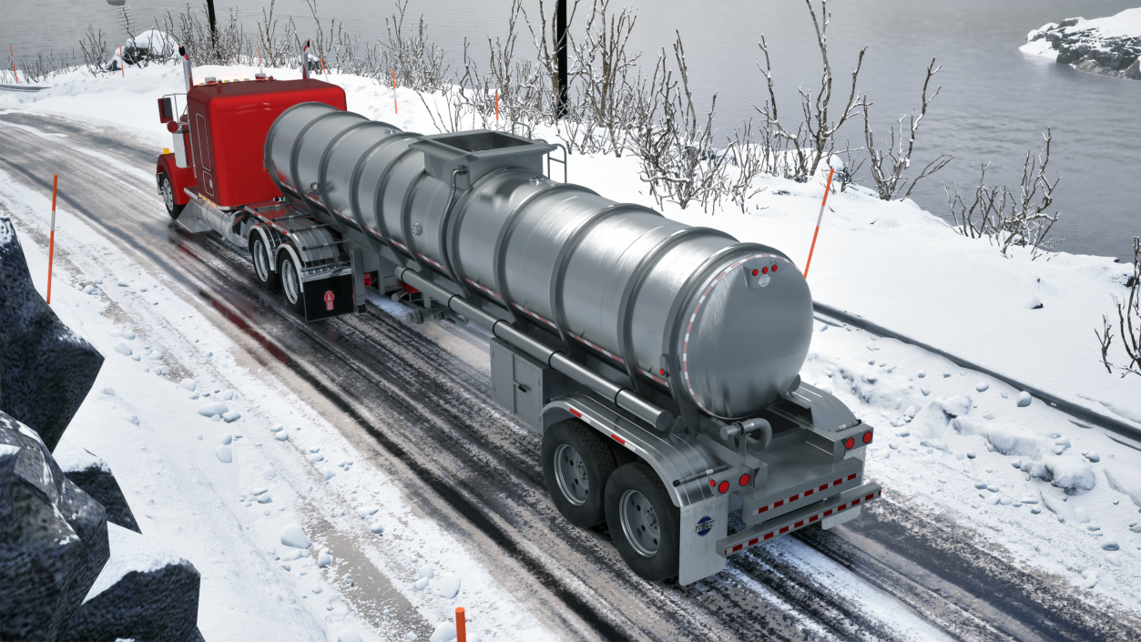 3D Kenworth W900 Tanker Truck