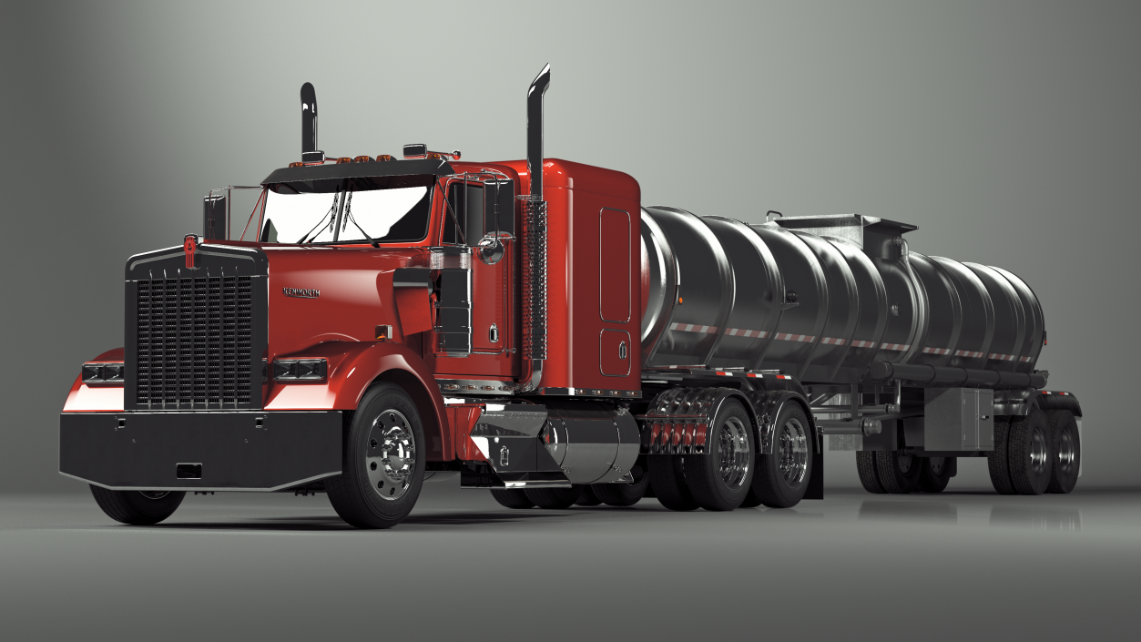 3D Kenworth W900 Tanker Truck