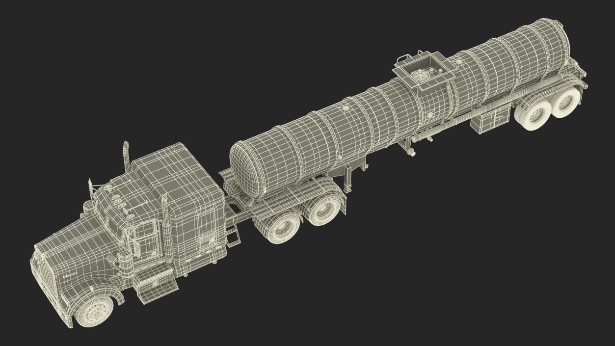 3D Kenworth W900 Tanker Truck