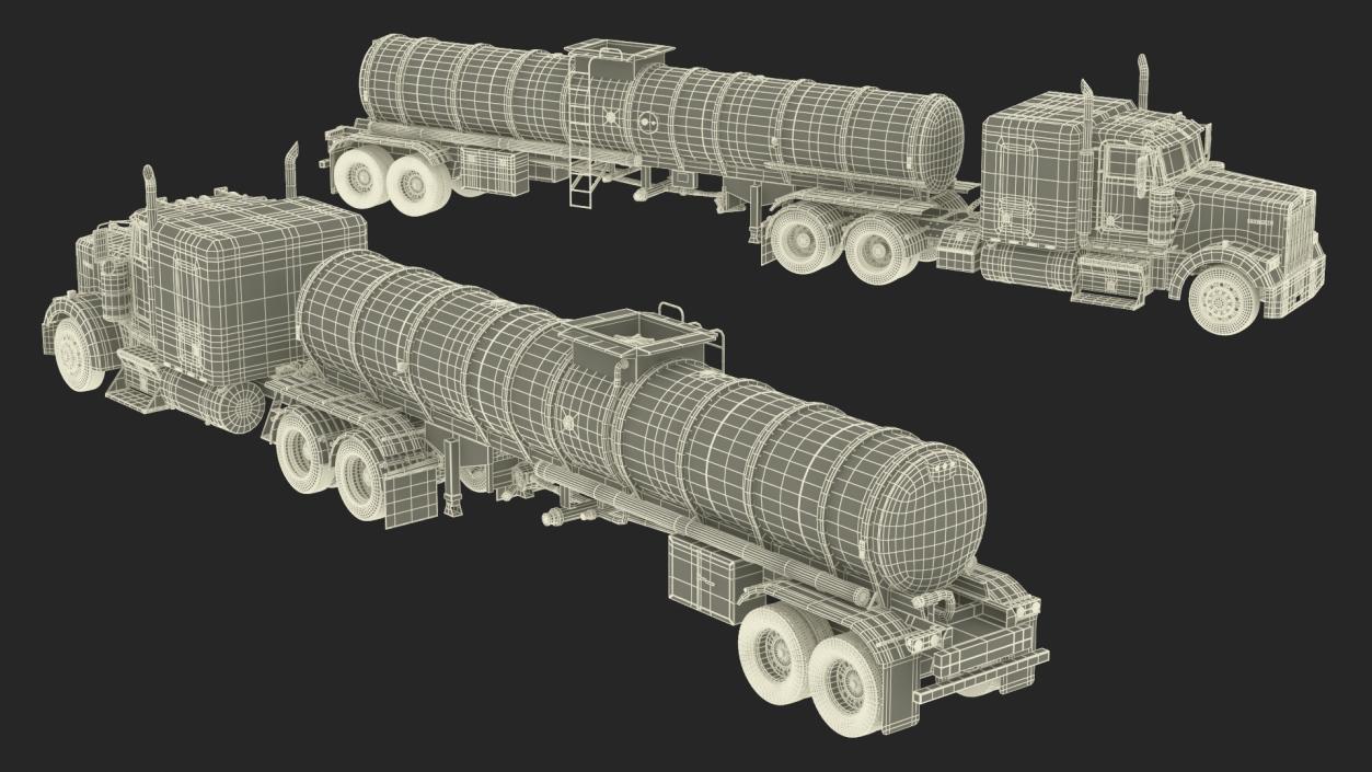 3D Kenworth W900 Tanker Truck