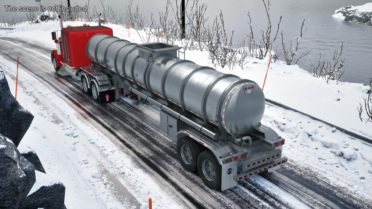 3D Kenworth W900 Tanker Truck