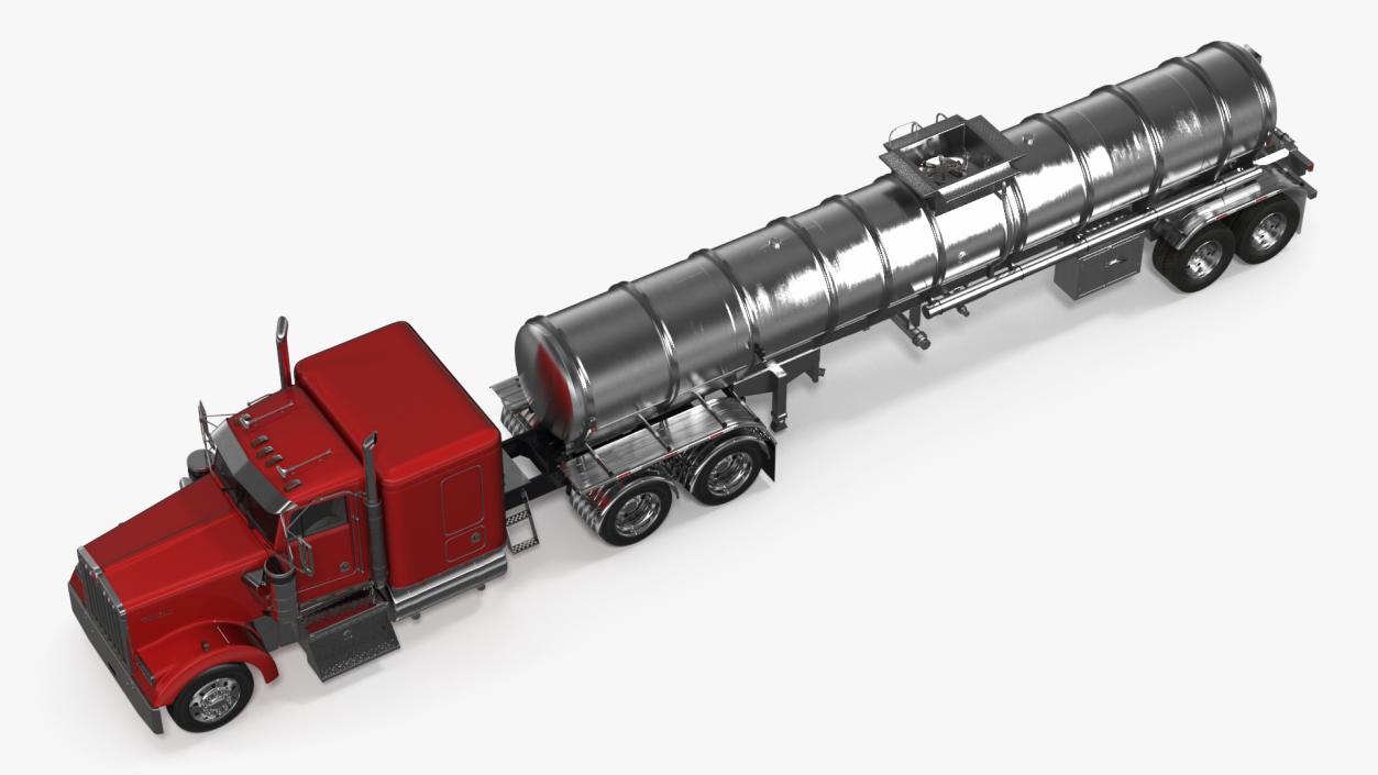 3D Kenworth W900 Tanker Truck