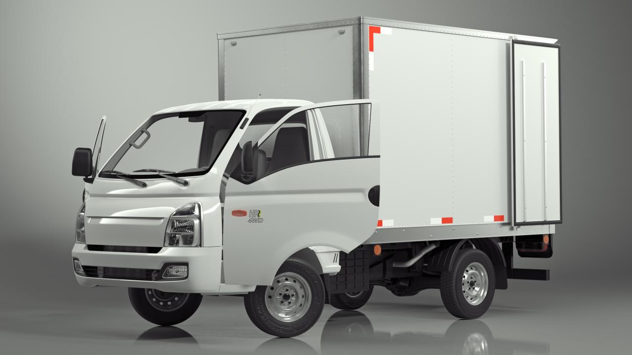 3D Mini Truck Hyundai HR 2023 Refrigerator Rigged