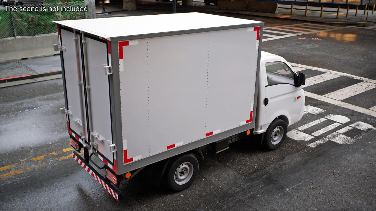 3D Mini Truck Hyundai HR 2023 Refrigerator Rigged