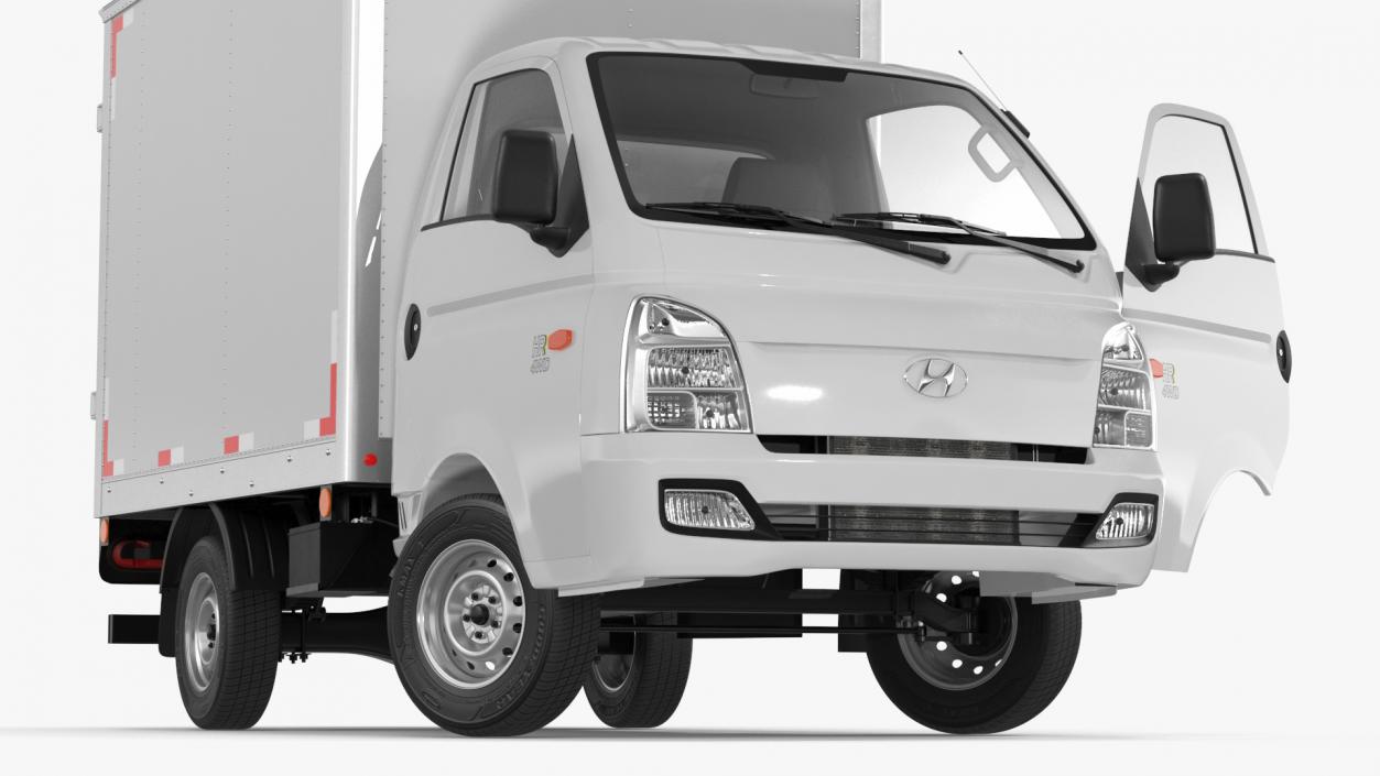 3D Mini Truck Hyundai HR 2023 Refrigerator Rigged